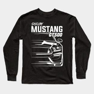 Shelby Mustang GT500 Silhouette Long Sleeve T-Shirt